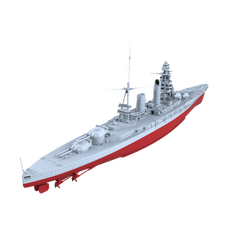 MRY-SFW SSC209S Japan Navy Nagato-class 2nd ship Mutsu Full Hull Resin Warship Military Ship Model Hobby Collection Unassembled Unpainted