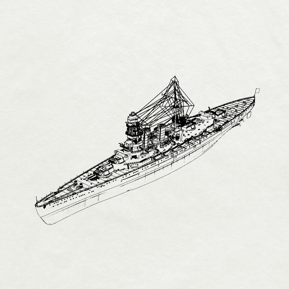 MRY-SFW SSC213 IJN Amagi-class Battlecruiser Amagi Water Line