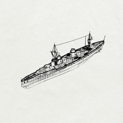 MRY-SFW SSC214 MRY-SFW 214 1/2000 Soviet Navy Izmail-class Battlecruiser Izmail Water Line Resin Warship Military Ship Model Hobby Collection Unassembled Unpainted