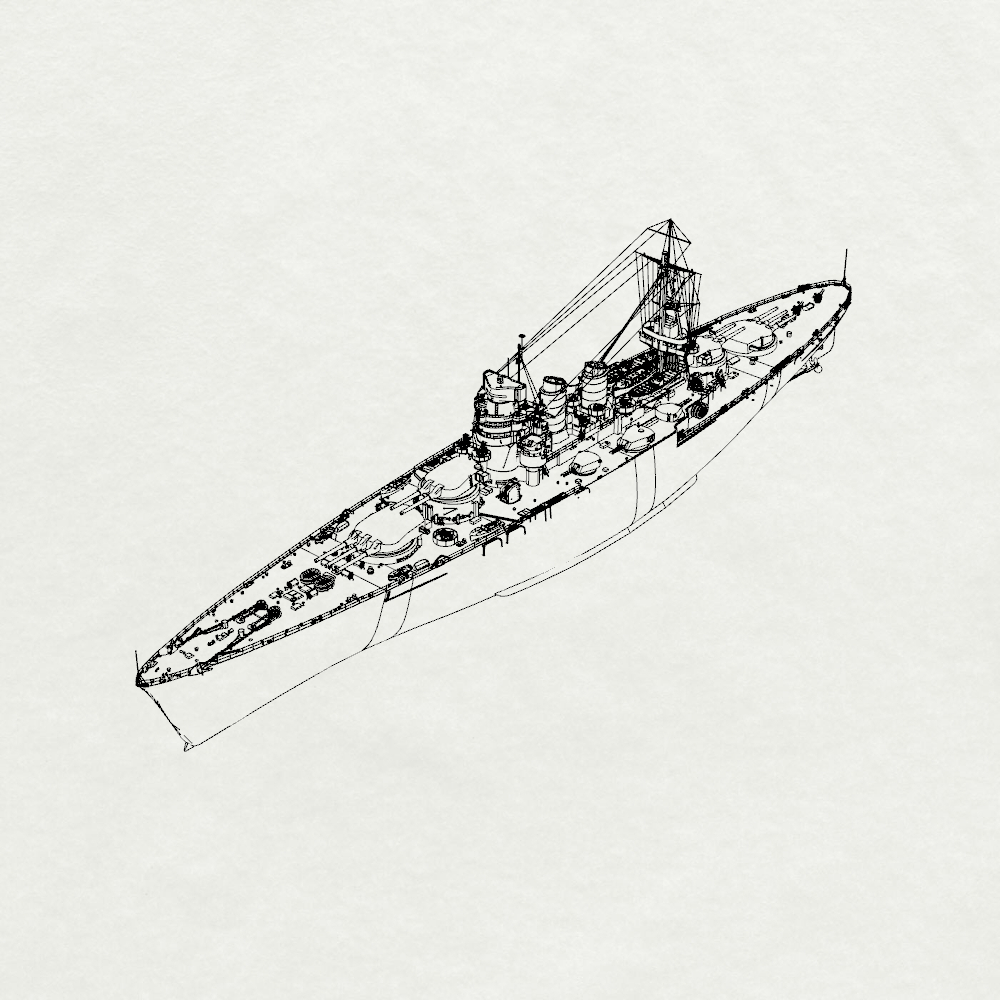 MRY-SFW SSC218 Italian Navy Conte di Cavour-class 2nd ship Giulio Cesare Water Line Resin Warship Military Ship Model Hobby Collection Unassembled Unpainted