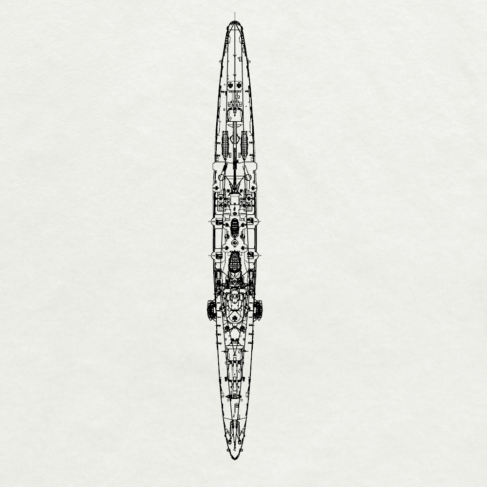 MRY-SFW SSC221 IJN Aoba-class Aoba 1st ship Heavy Cruiser Water Line