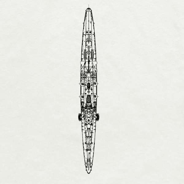 MRY-SFW SSC221 IJN Aoba-class Aoba 1st ship Heavy Cruiser Water Line
