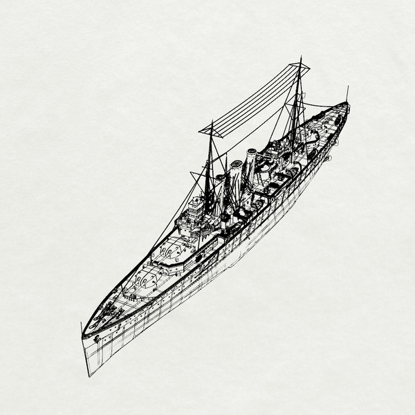 MRY-SFW SSC222 Royal Navy Kent-class Kent Heavy Cruiser Water Line Resin Warship Military Ship Model Hobby Collection Unassembled Unpainted