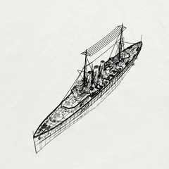 MRY-SFW SSC222S Royal Navy Kent-class Kent Heavy Cruiser Full Hulll Resin Warship Military Ship Model Hobby Collection Unassembled Unpainted