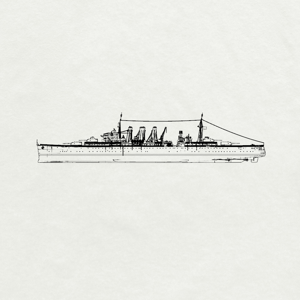 MRY-SFW SSC223S Royal Navy Norfolk-class Norfolk Heavy Cruiser Full Hull
