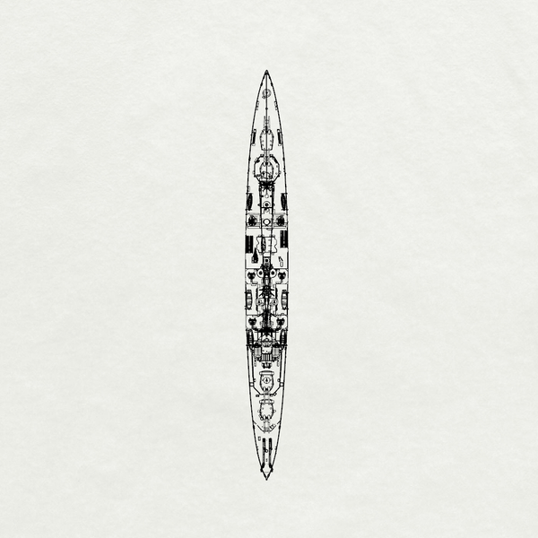 MRY-SFW SSC223 Royal Navy Norfolk-class Norfolk Heavy Cruiser Water Line