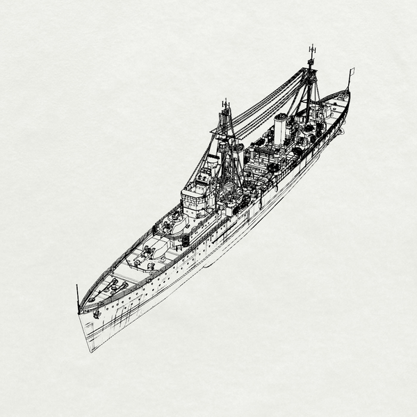 MRY-SFW SSC224S Royal Navy Arethusa-class Arethusa Light Cruiser Full Hull Resin Warship Military Ship Model Hobby Collection Unassembled Unpainted