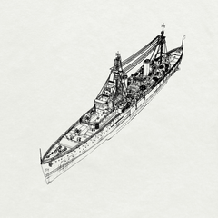 MRY-SFW SSC224 Royal Navy Arethusa-class Arethusa Light Cruiser Water Line Resin Warship Military Ship Model Hobby Collection Unassembled Unpainted