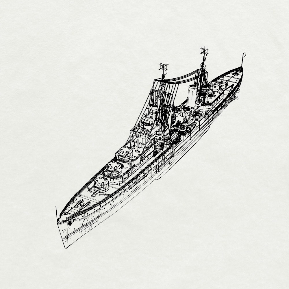 MRY-SFW SSC225 Royal Navy Dido-class Dido 4th ship Light Cruiser Water Line Resin Warship Military Ship Model Hobby Collection Unassembled Unpainted