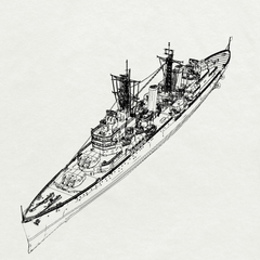 MRY-SFW SSC226S Royal Navy Edinburgh-class Belfast Light Cruiser Full Hull