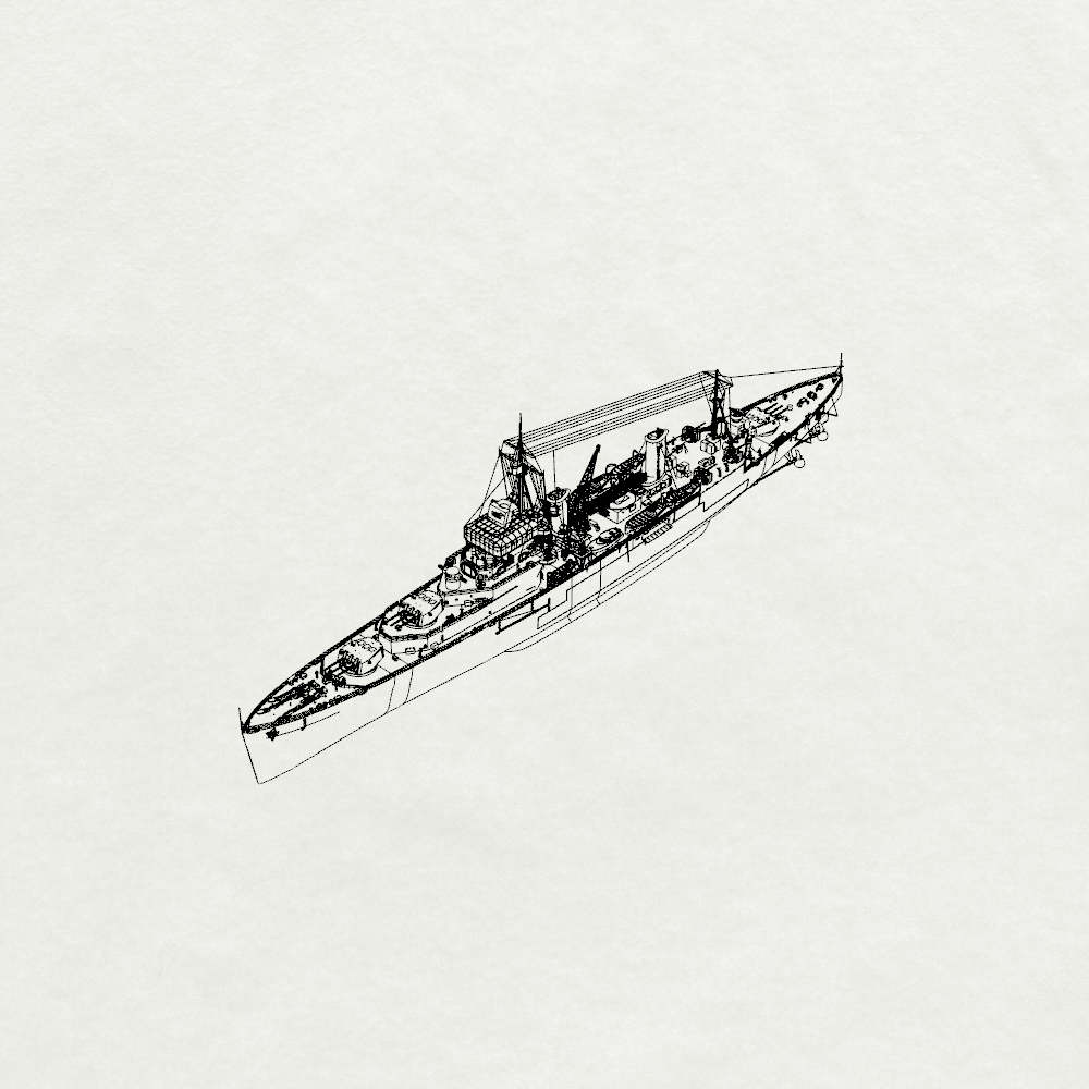 MRY-SFW SSC235 Argentine Navy Argentina-class Argentina Light Cruiser Water Line Resin Warship Military Ship Model Hobby Collection Unassembled Unpainted