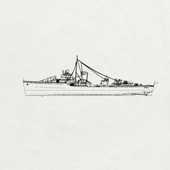 MRY-SFW SSC237  Bagley-class USS Bagley (DD-386) Destroyer Water Line Adult Collectible