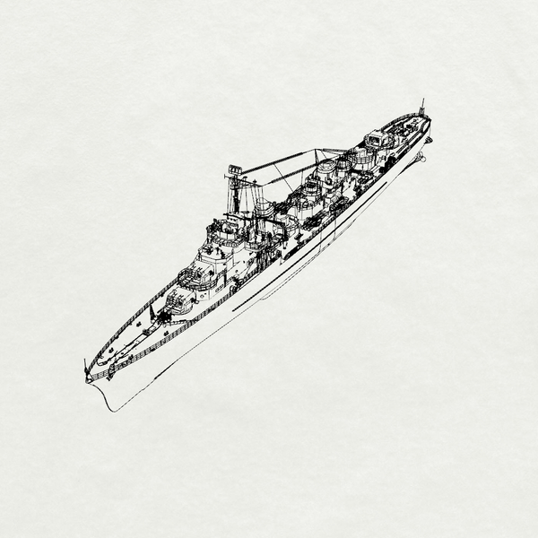 MRY-SFW SSC240S French Navy Mogador-class Mogador Destroyer (1940) Full Hull Resin Warship Military Ship Model Hobby Collection Unassembled Unpainted