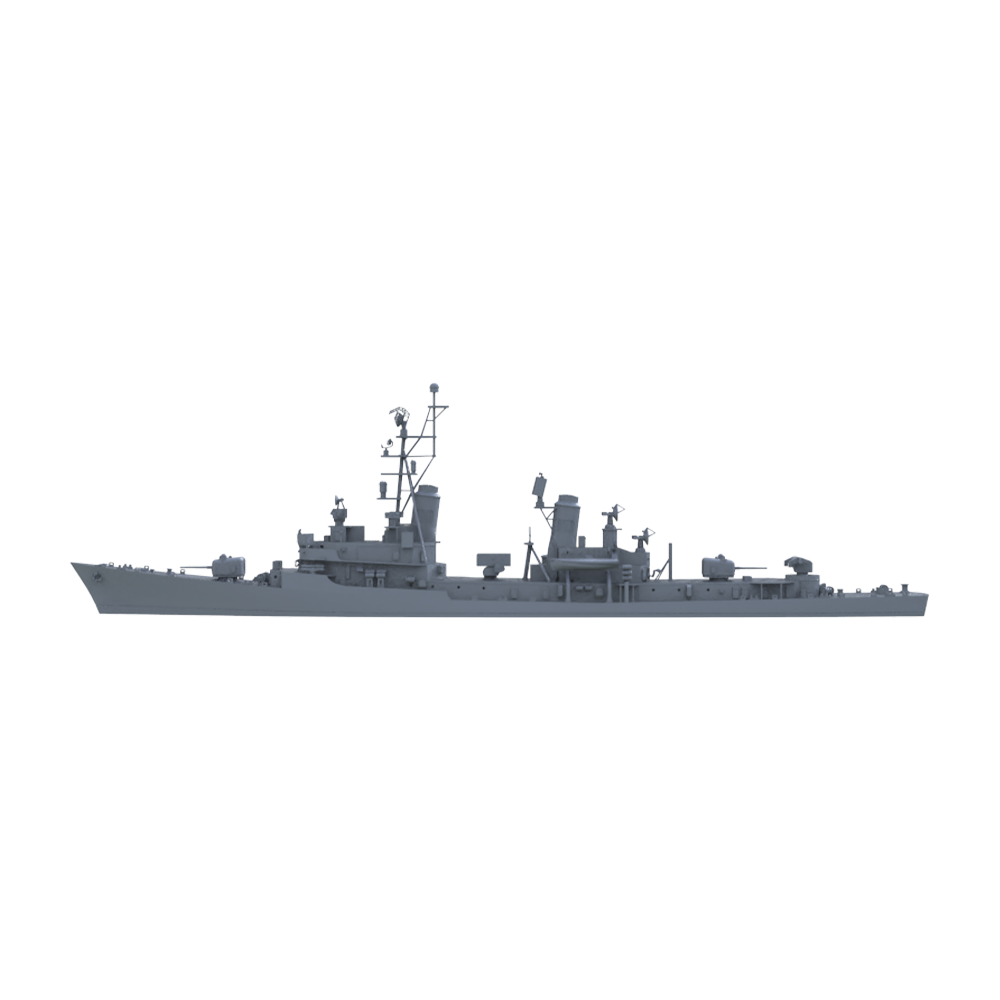 SSC153S Military Model  USS DDG-2 Charles F. Adams Destroyer Full Hull — detail view 3