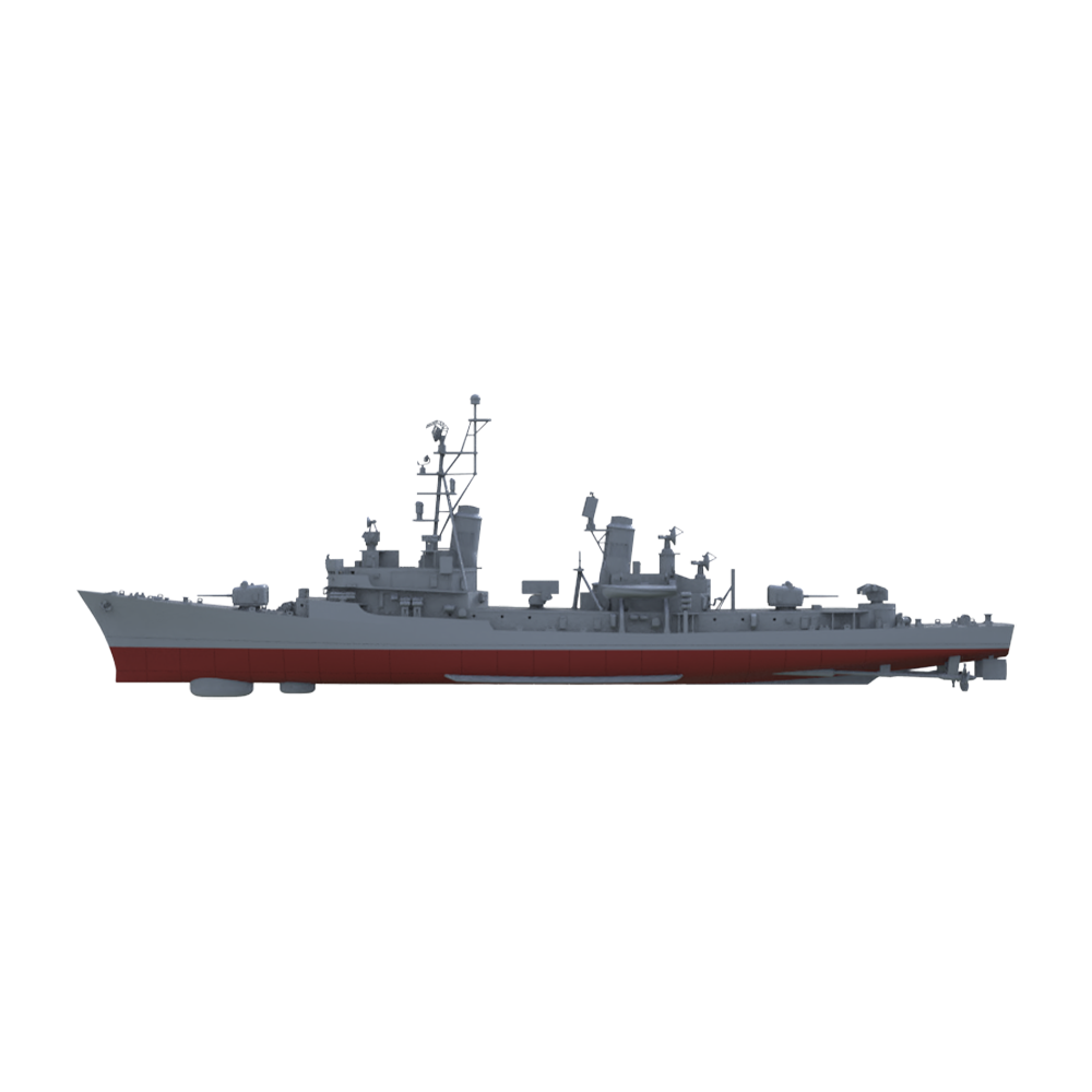 SSC153 Military Model USS DDG-2 Charles F. Adams Destroyer Water Line — detail view 3