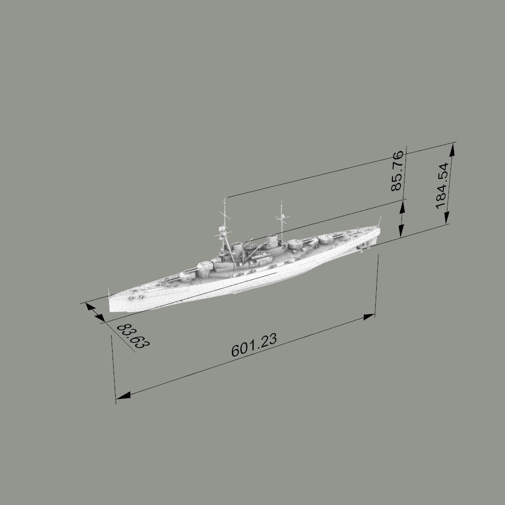 MRY-SFW SSC192 Germany SMS Derfflinger Derfflinger class Battlecruiser Water Line Resin Warship Military Ship Model Hobby Collection Unassembled Unpainted