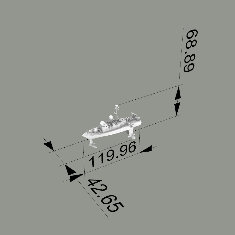 MRY-SFW SSC198S USA Navy Pegasus-class Pegasus PHM-1 Full Hull Resin Warship Military Ship Model Hobby Collection Unassembled Unpainted