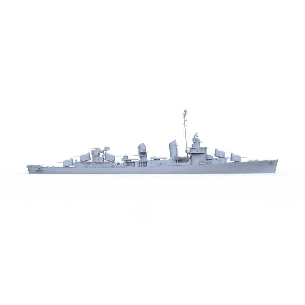 SSMODEL 533 Military Model Kit USN Fletcher-Class Fletcher (DD-445) 1942 — detail view 3