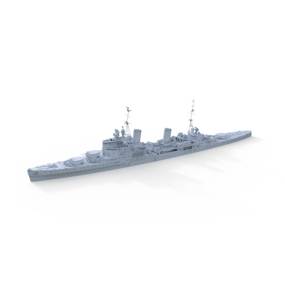 SSMODEL 603 Military Model Kit HMS Liverpool Gloucester Class Light Cruiser Main image