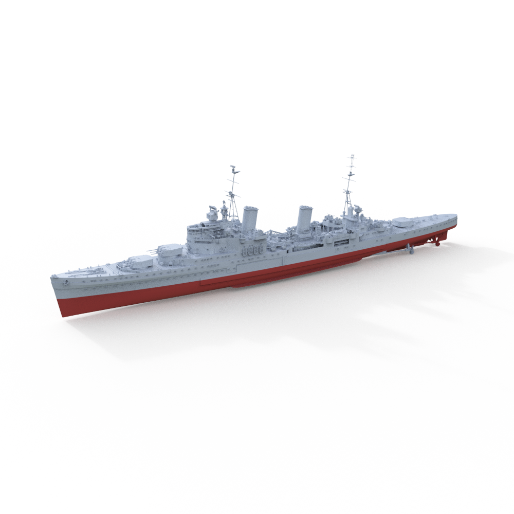 SSMODEL 603S Military Warship Model Kit French Navy Bearn Aircraft Carrier Main image