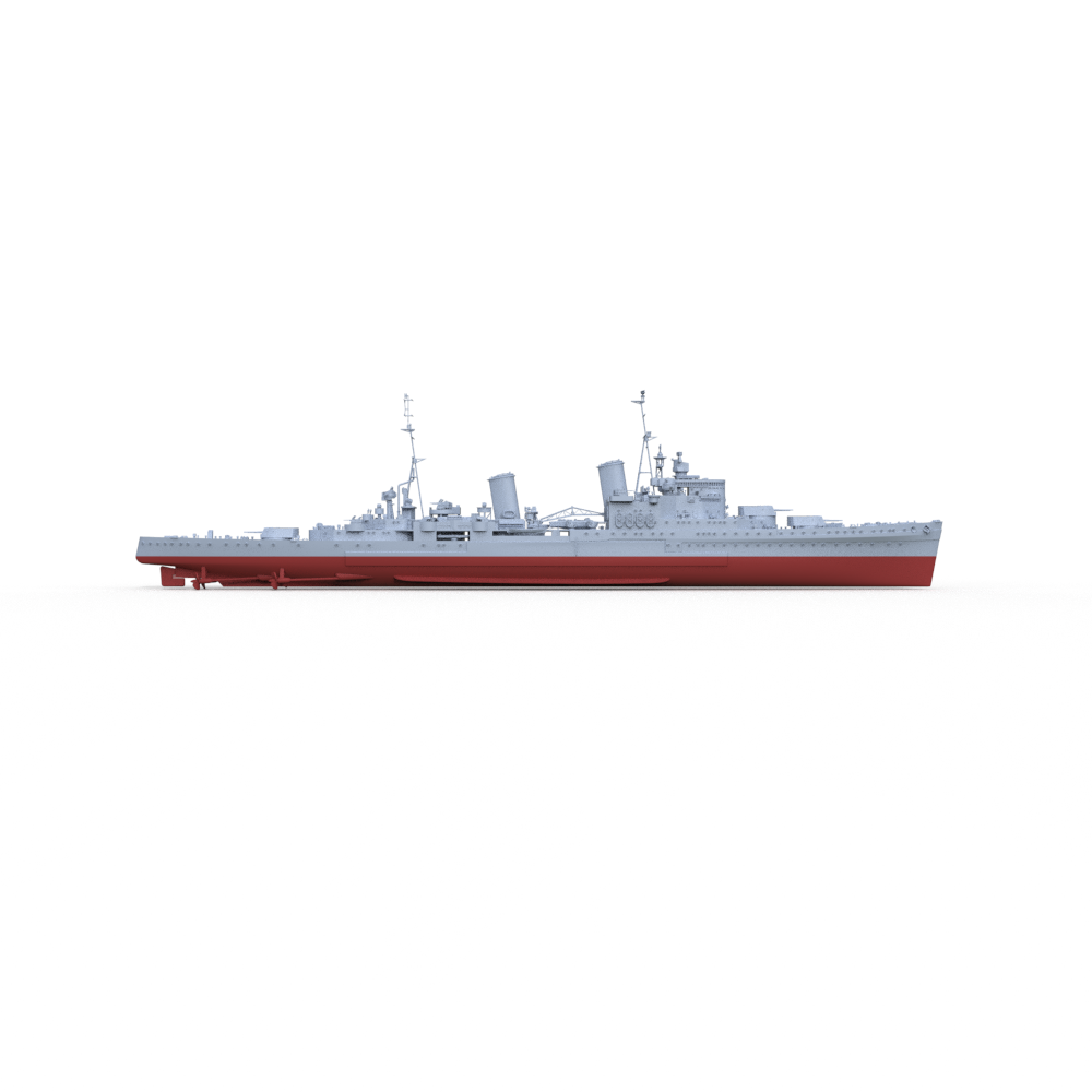 SSMODEL 603S Military Warship Model Kit French Navy Bearn Aircraft Carrier — detail view 3