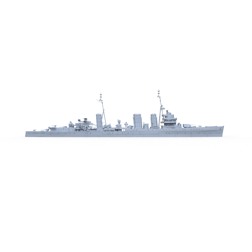 SSMODEL 607 Military Model Kit WWII British Emerald Class Enterprise (D52) 1944 Cruiser Warship Ship