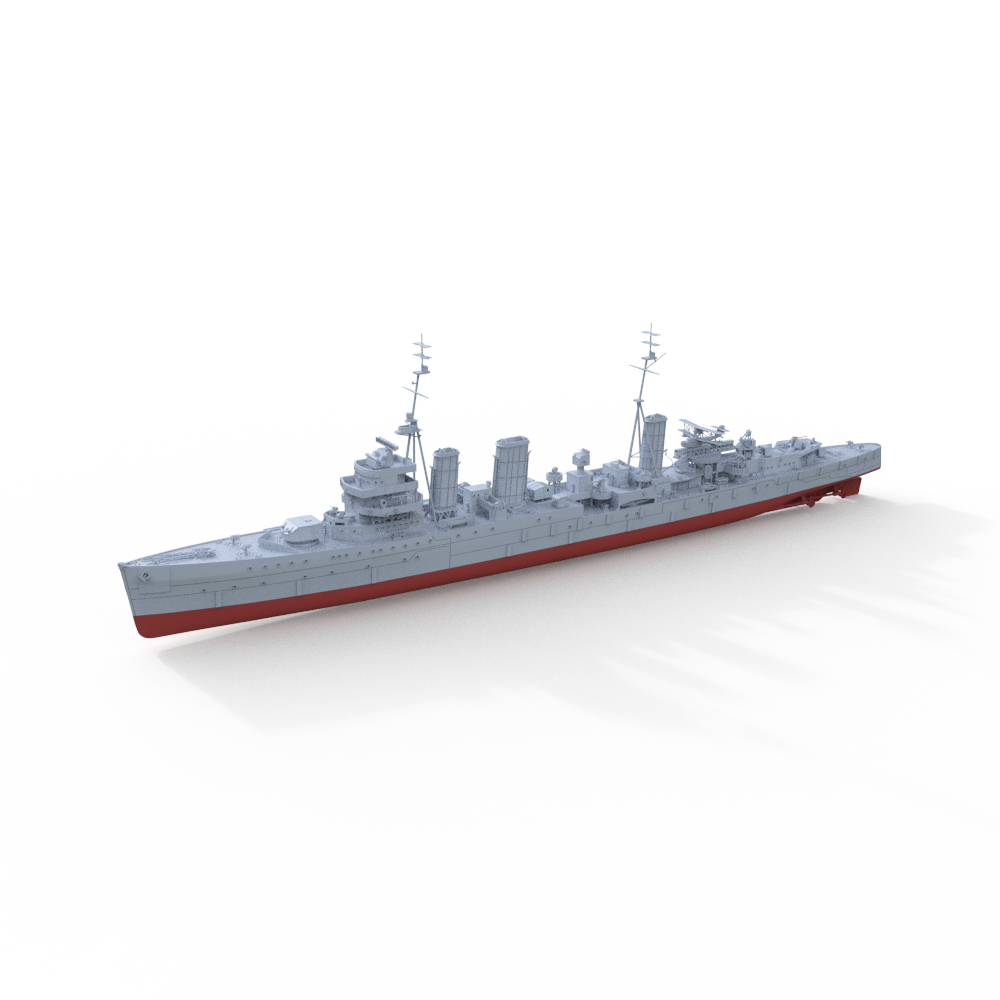 SSMODEL 607S Military Model Kit WWII British Emerald Class Enterprise (D52) 1944 Cruiser Warship Ship Main image