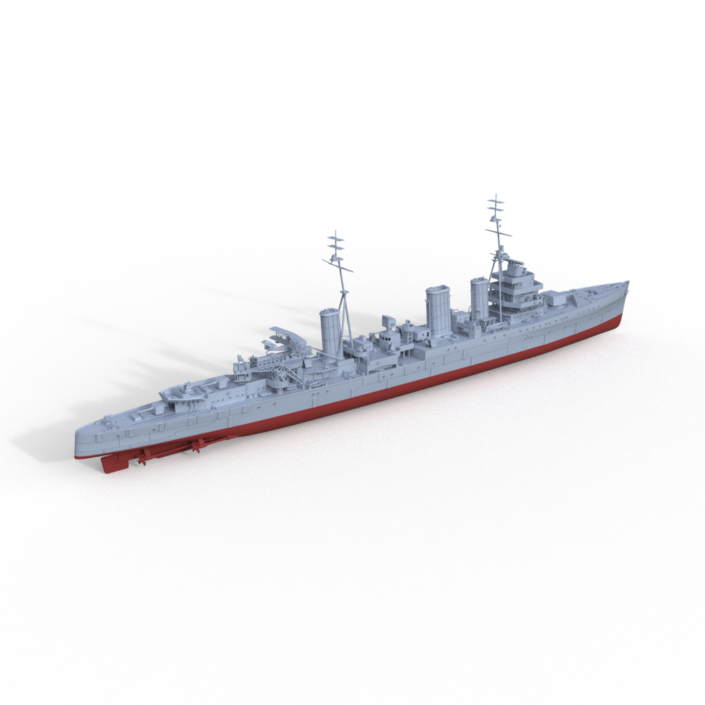 SSMODEL 607S Military Model Kit WWII British Emerald Class Enterprise (D52) 1944 Cruiser Warship Ship