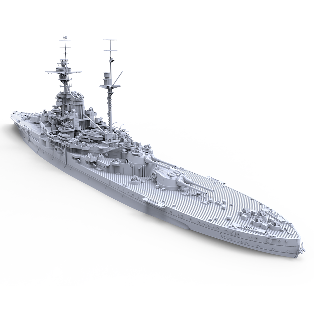 SSMODEL 705 Military Model Kit USSR Revenge-Class Battleships, Arkhangelsk, 1944 Water Line Secondary image
