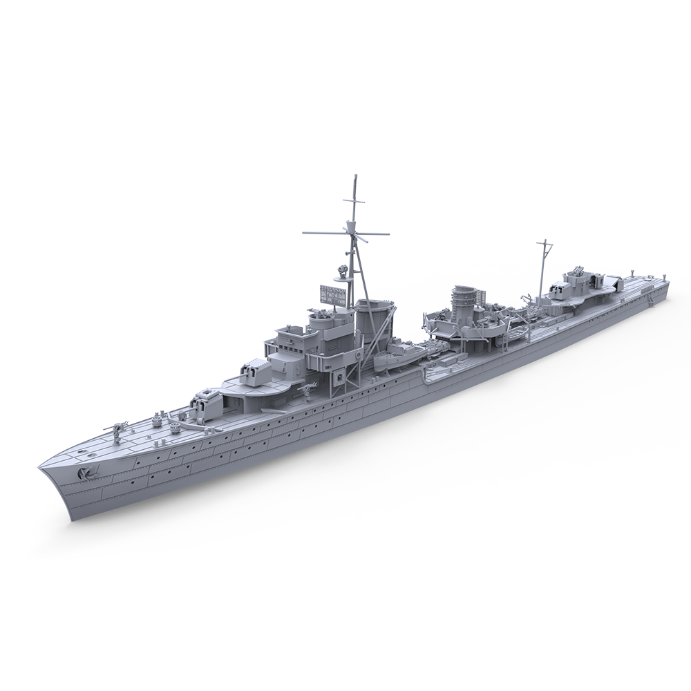 SSMODEL 728 Military Model Kit German Z22 Destroyers 1936(Bottomless Version)