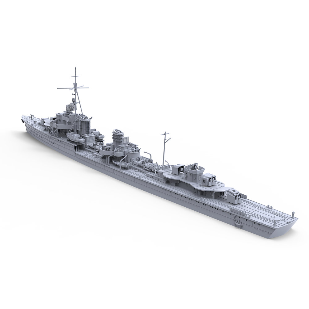 SSMODEL 728 Military Model Kit German Z22 Destroyers 1936(Bottomless Version)