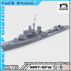 SSMODEL 739 Military Model Kit Italian Navy Caio Duilio Class Destroyer ITS Maggioni(Bottomless Version)