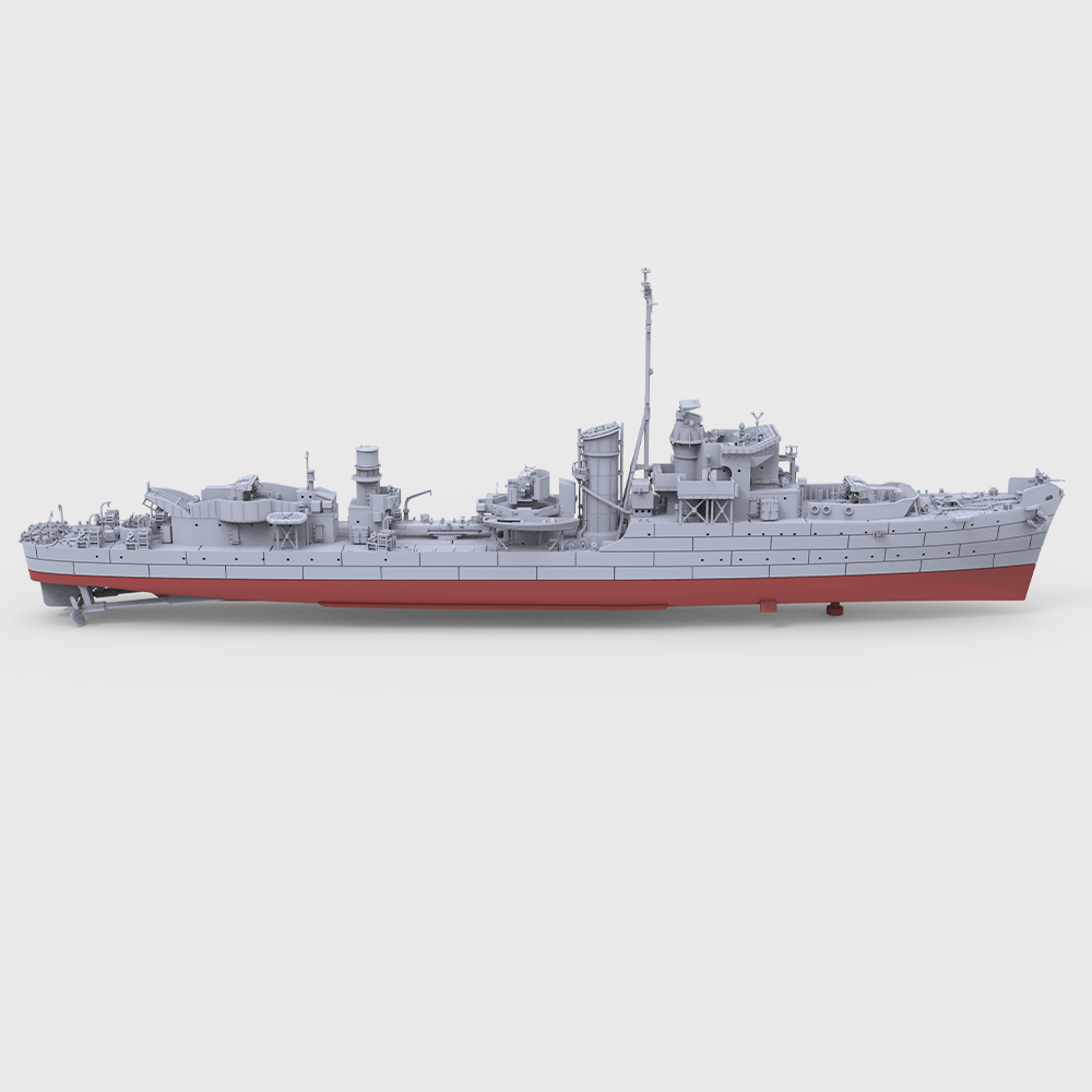MRY-SFW SSC744S Military Model Kit Hunt-Class, French Destroyer La Combattante, 1944 Full Hull Main image