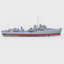 MRY-SFW SSC744S Military Model Kit Hunt-Class, French Destroyer La Combattante, 1944 Full Hull