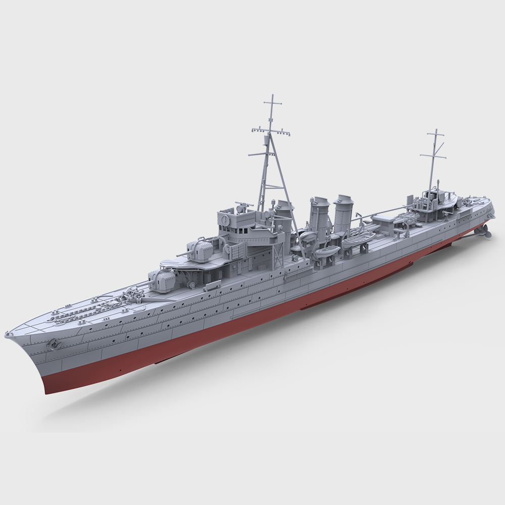 MRY-SFW 745S Military Model Kit Bourrasque-Class,French Destroyer Bourrasque, 1939 Full Hull Secondary image