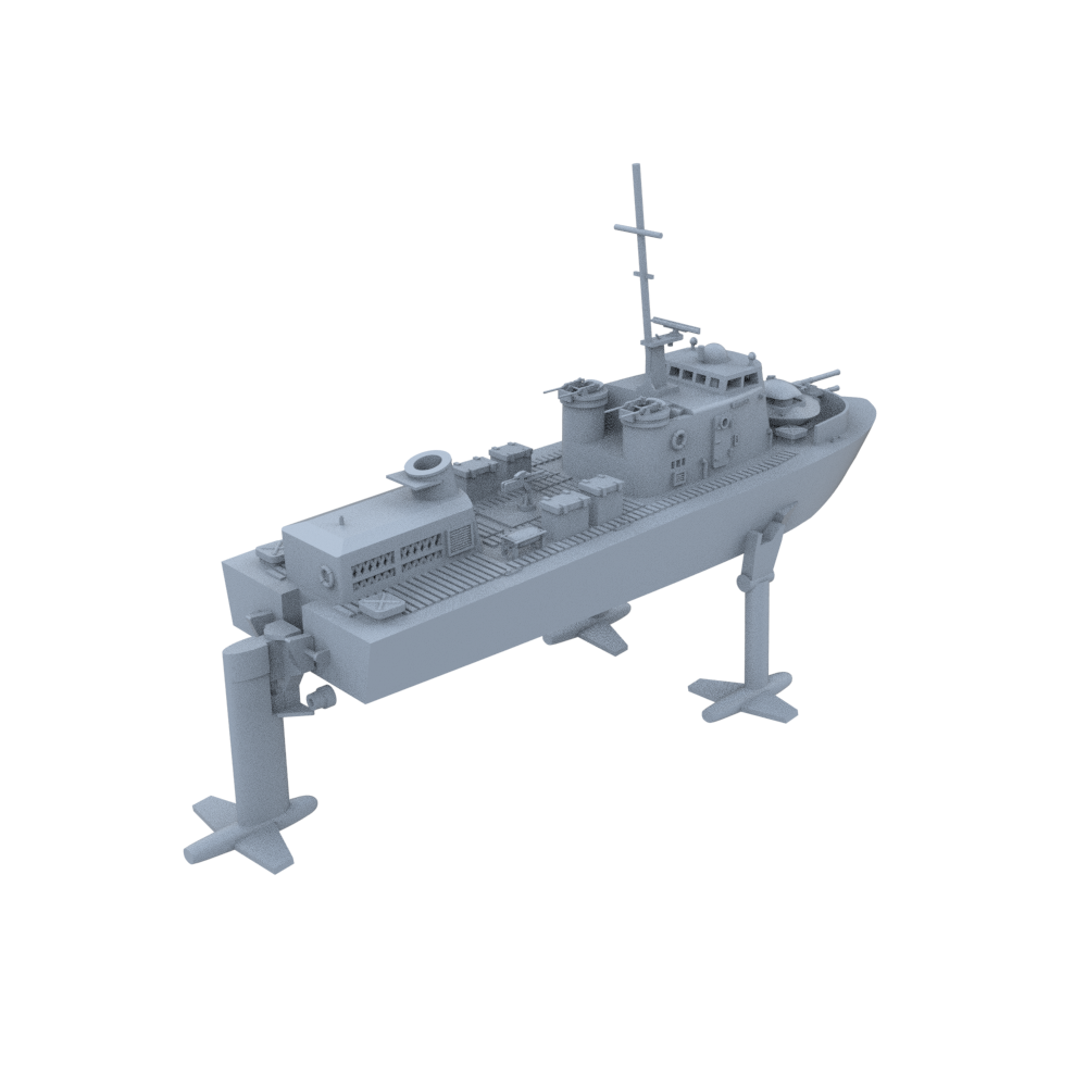 MRY-SFW SSC761 US Navy Flagstaff Class Patrol Gunboat Hydrofoil PGH-1 Water Line Secondary image