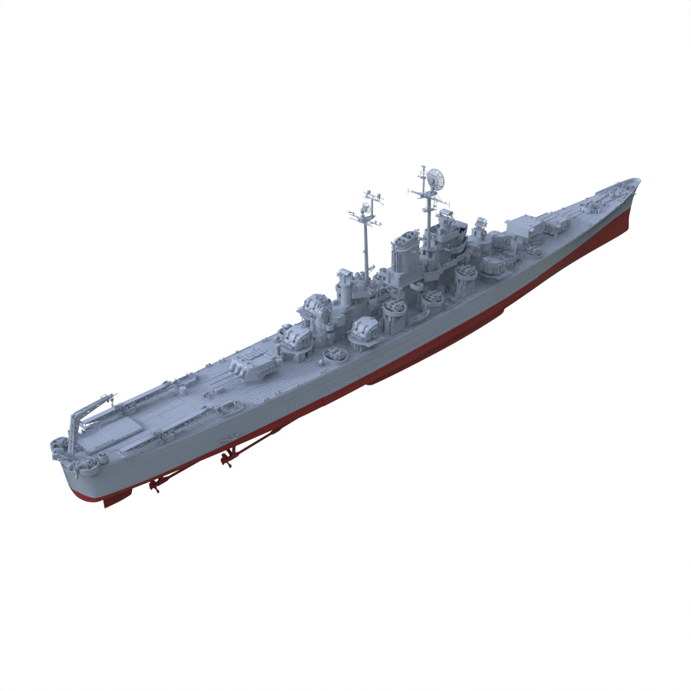 SSC130S Military Model USN Oregon City Class Cruiser CA-122 1946 Full Hull — detail view 2