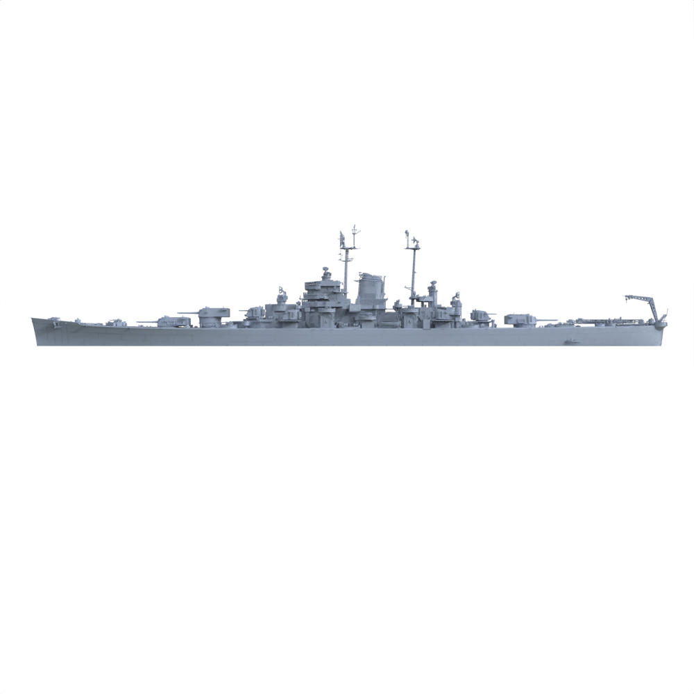 SSC130 Military Model USN Oregon City Class Cruiser CA-122 1946 Water Line — detail view 3
