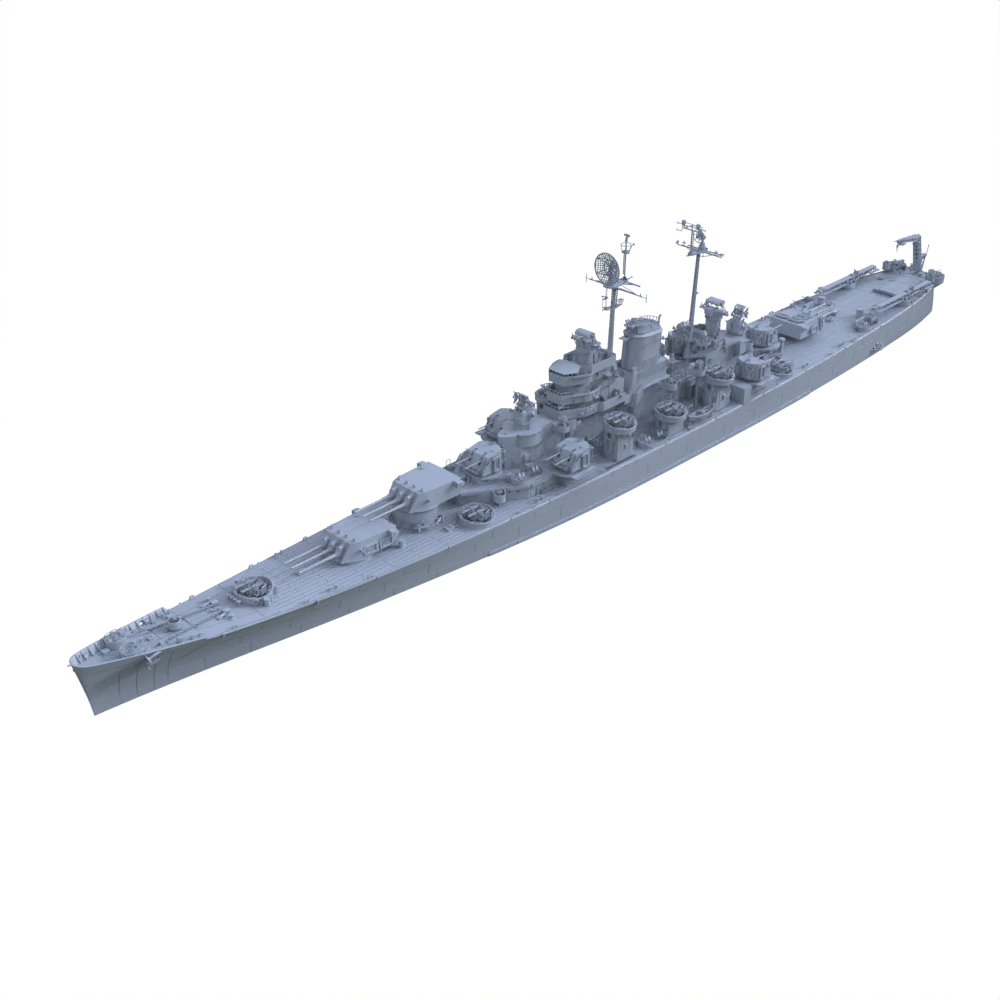 SSC130 Military Model USN Oregon City Class Cruiser CA-122 1946 Water Line — scale model kit