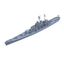 SSC130 Military Model USN Oregon City Class Cruiser CA-122 1946 Water Line