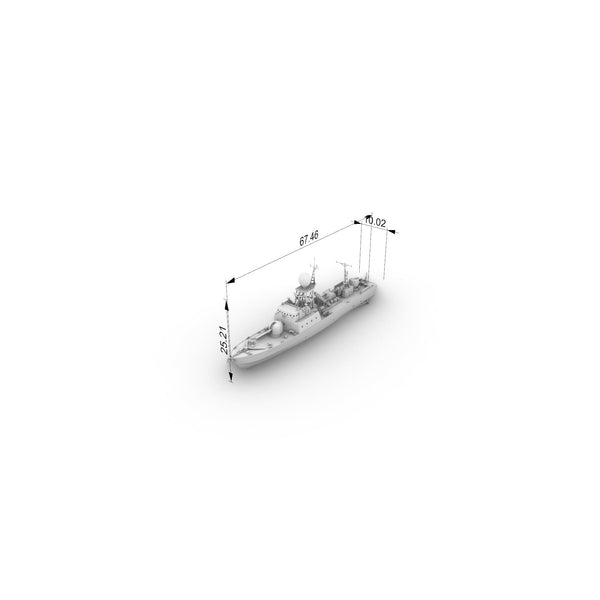 SSC149 Military Model IR La Combattante IIa Missile Boat Water Line
