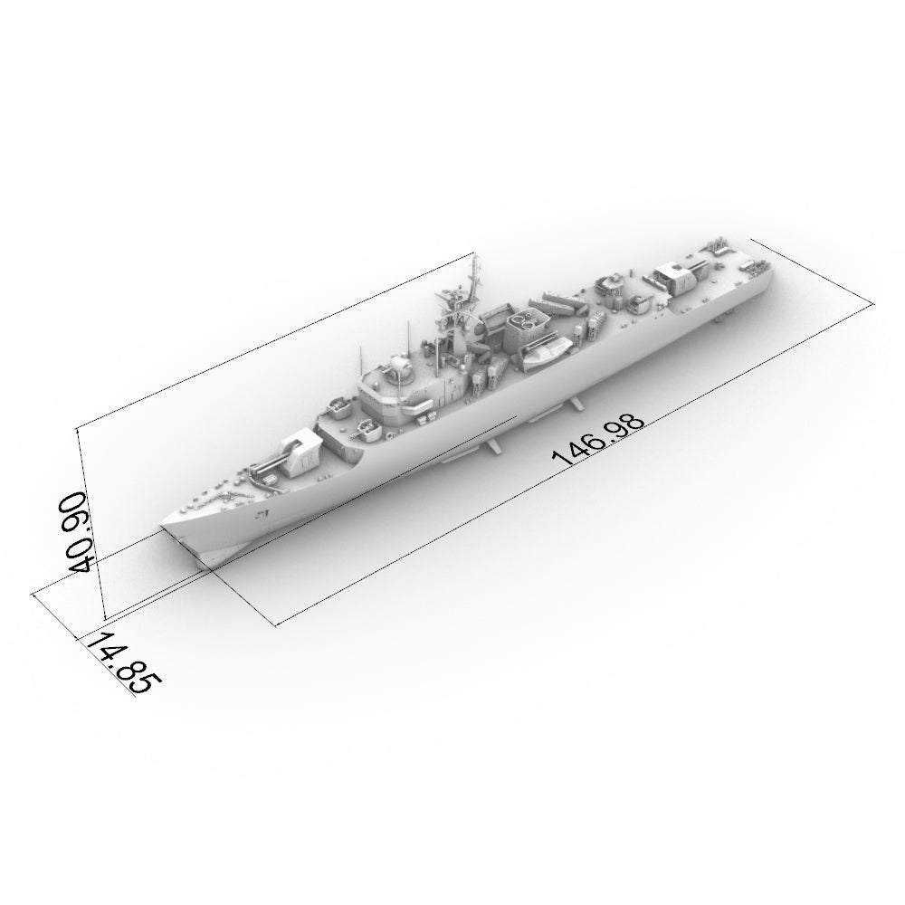 SSC179  Military Model CNS Jianghu III Class Frigate Water Line — detail view 7