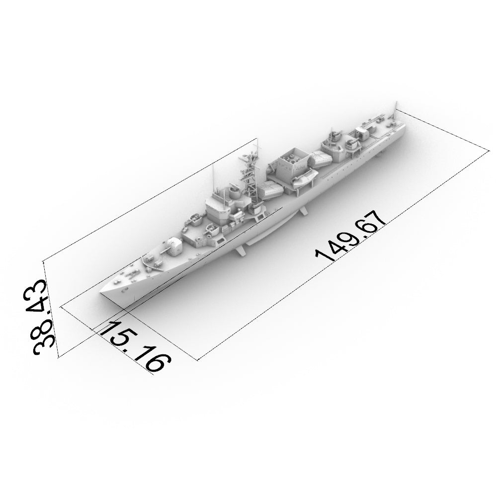 SSC180 Military Model CNS Jianghu I Class Frigate Water Line — detail view 6