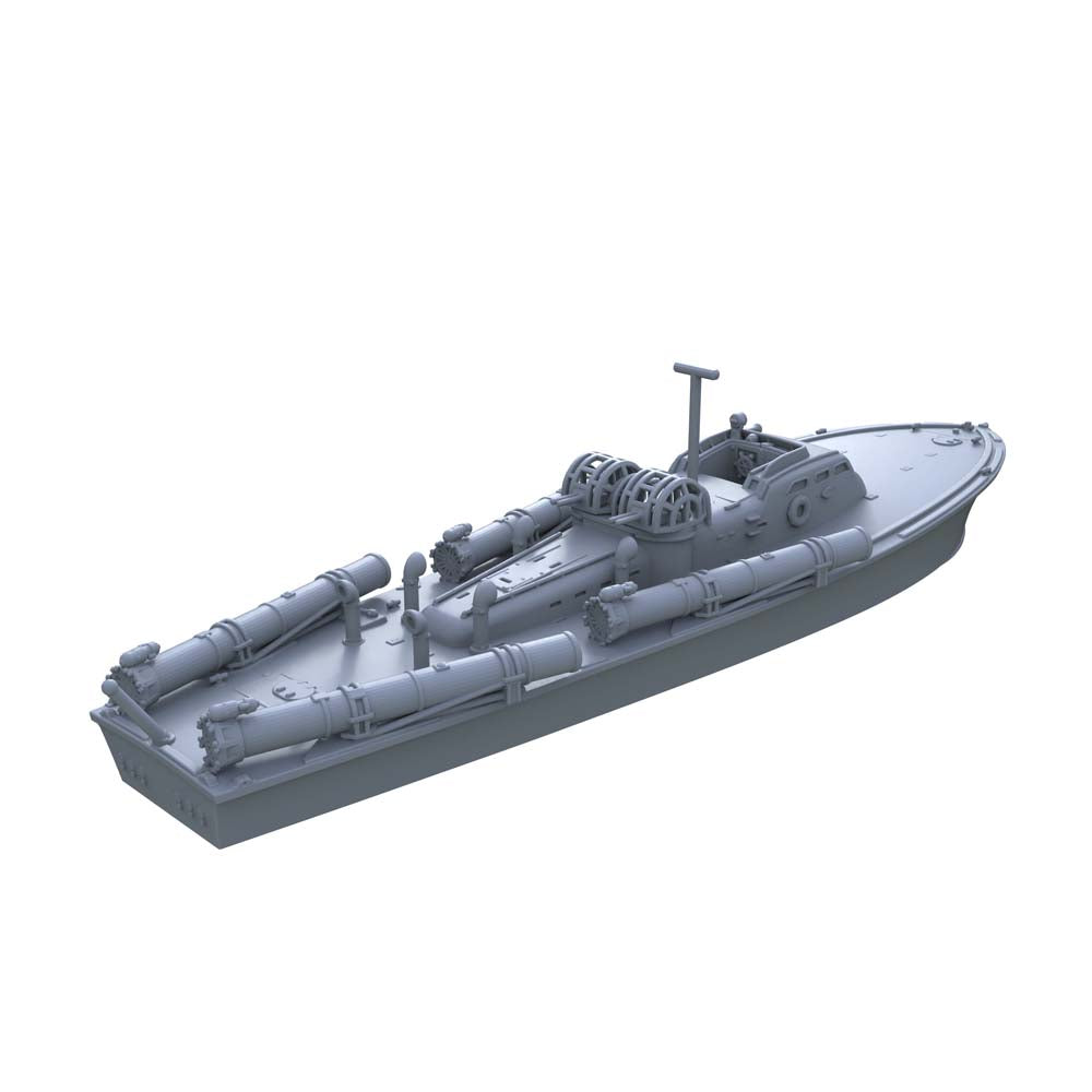 SSC182 Military Model USS Elco Class PT-20 Motor Torpedo Boat Water Line — detail view 6