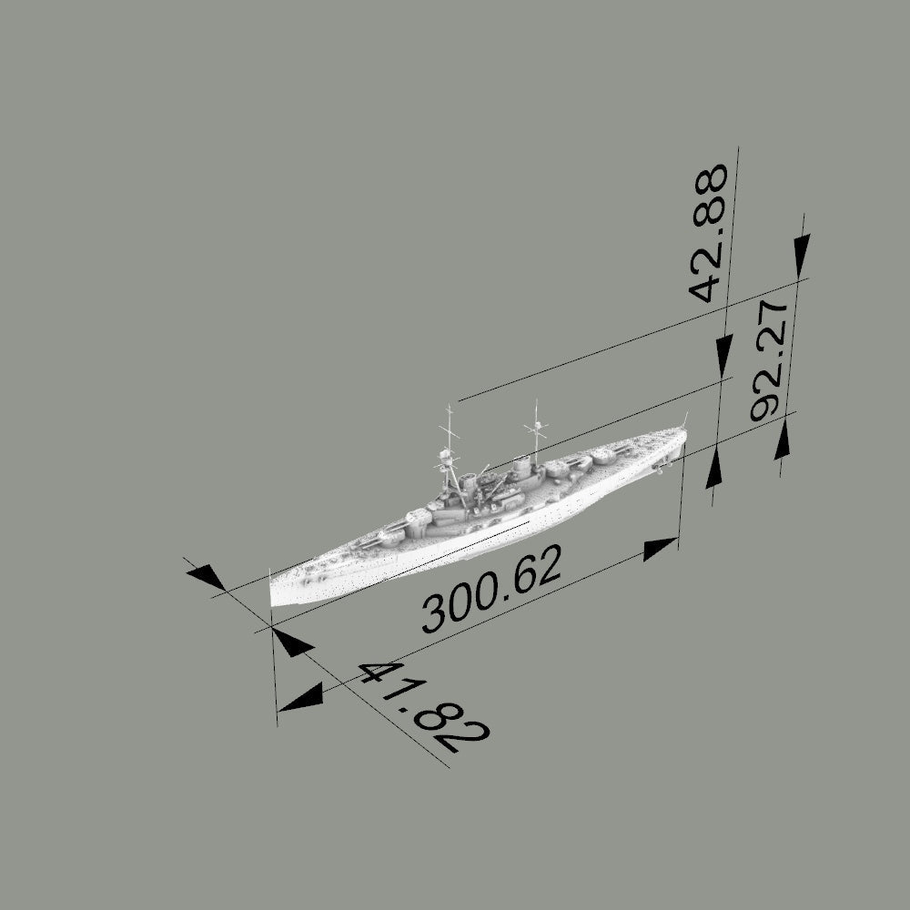MRY-SFW SSC192 Germany SMS Derfflinger Derfflinger class Battlecruiser Water Line Resin Warship Military Ship Model Hobby Collection Unassembled Unpainted