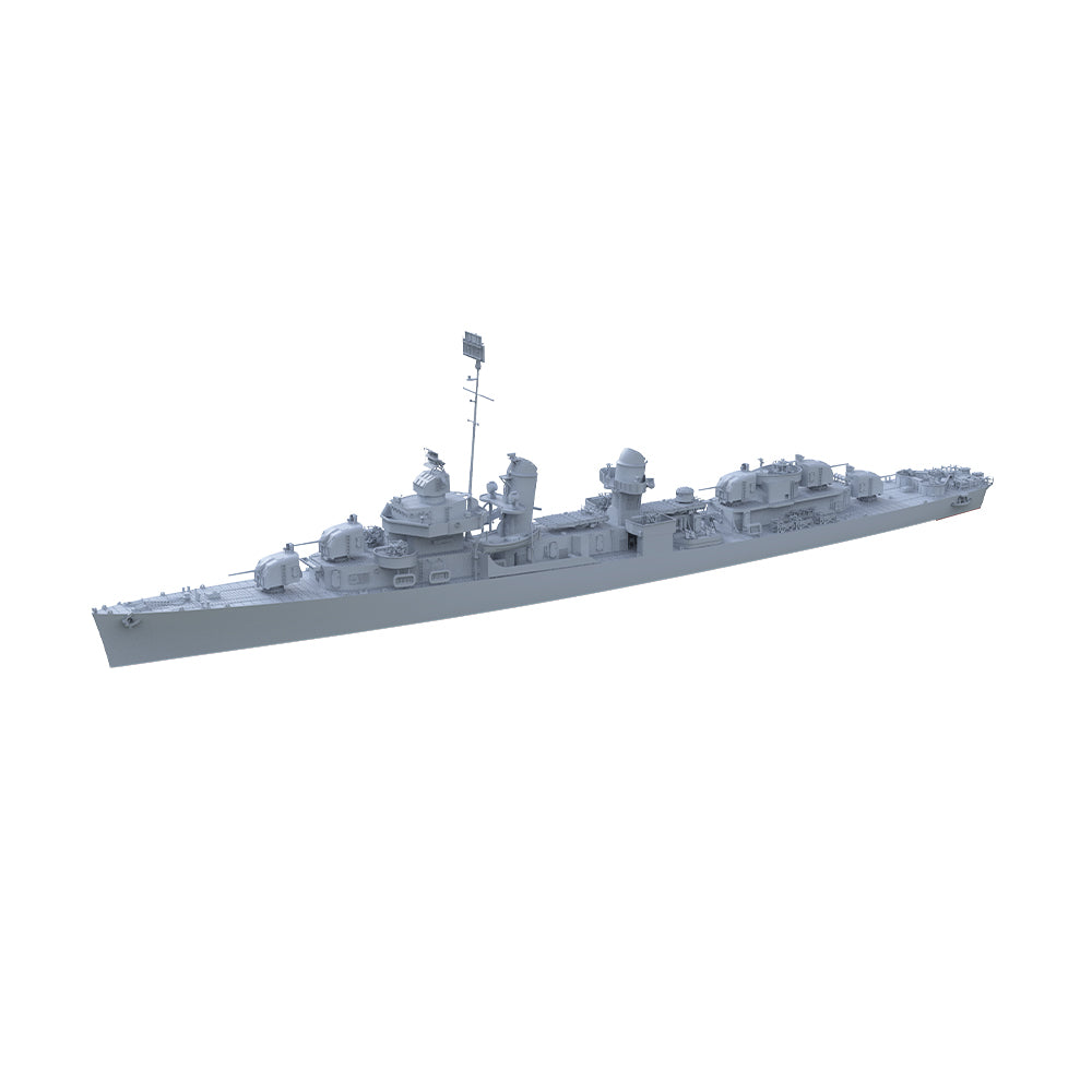 SSMODEL 534 Military Warship Model Kit USN Fletcher-Class Cowell (DD-547) 1943 — detail view 2
