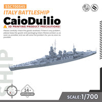 SSMODEL 545 Military Warship Model Kit Italy CaioDuilio Battleship Main image