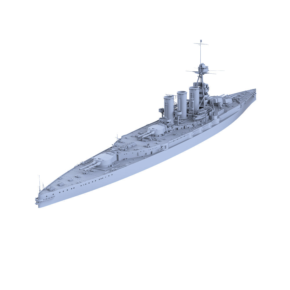 MRY-SFW SSC581 British HMS Tiger Battleship Cruiser Water Line Resin Warship Military Ship Model Hobby Collection Unassembled Unpainted — detail view 3
