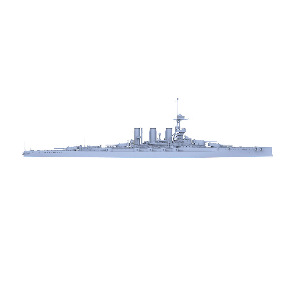 MRY-SFW SSC581 British HMS Tiger Battleship Cruiser Water Line Resin Warship Military Ship Model Hobby Collection Unassembled Unpainted — detail view 4