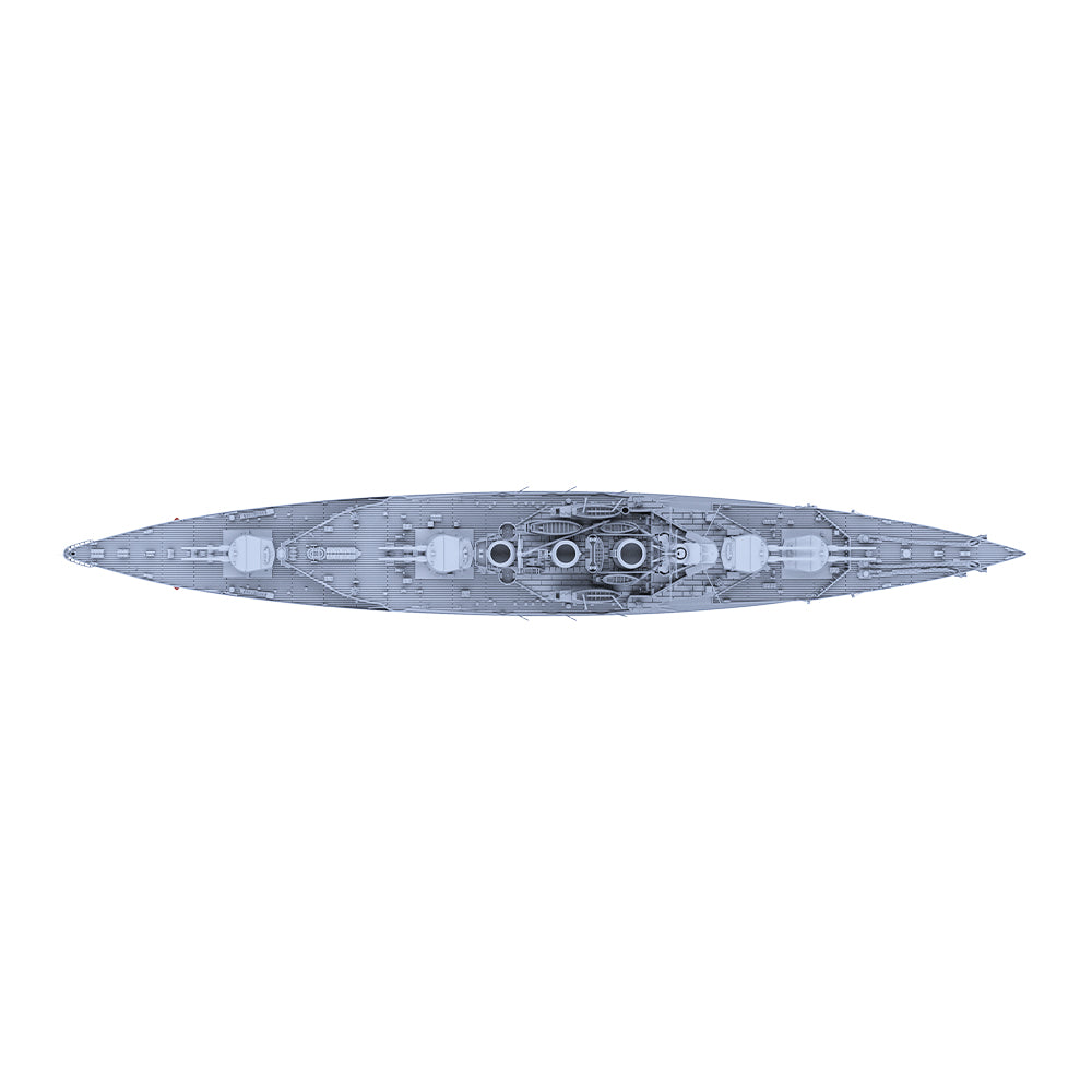 MRY-SFW SSC581 British HMS Tiger Battleship Cruiser Water Line Resin Warship Military Ship Model Hobby Collection Unassembled Unpainted — detail view 5